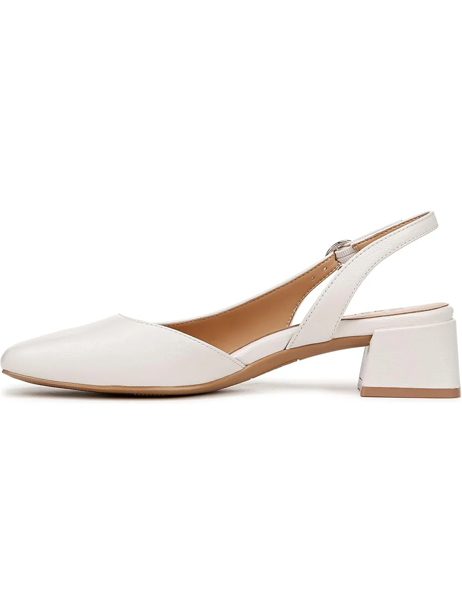 Туфли Naturalizer Jayla Low Heel Slingback Dress Shoes — изображение 4 из 7, белый