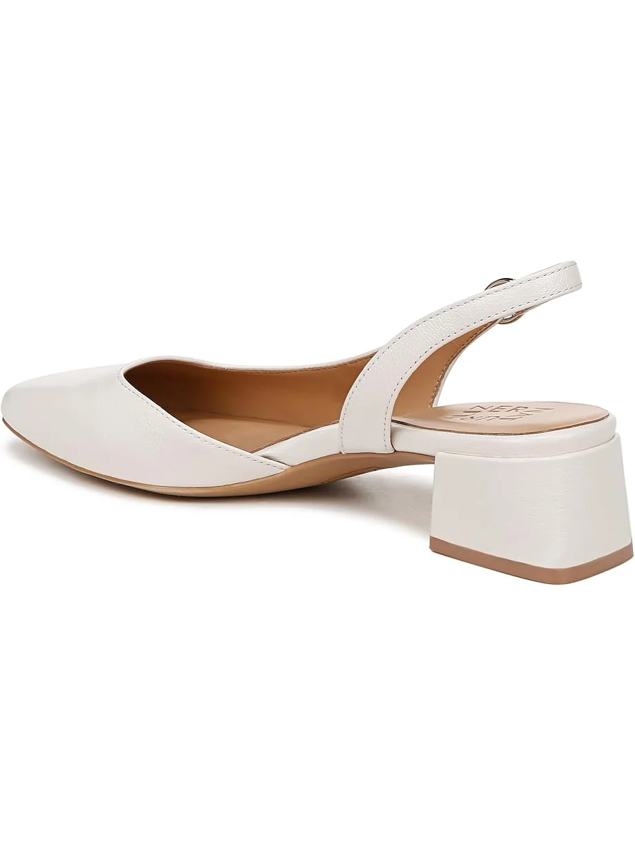 Туфли Naturalizer Jayla Low Heel Slingback Dress Shoes — изображение 5 из 7, белый