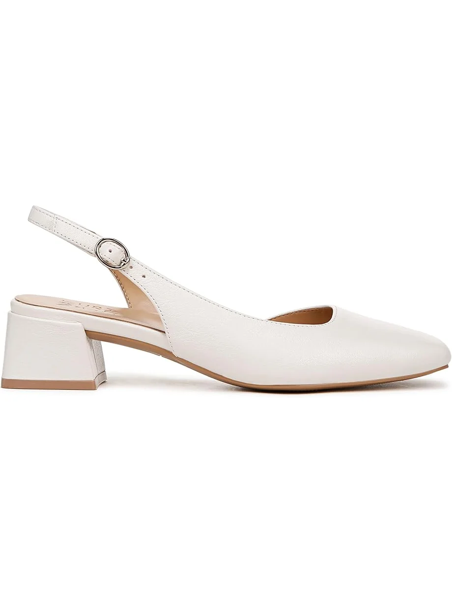 Туфли Naturalizer Jayla Low Heel Slingback Dress Shoes — изображение 6 из 7, белый