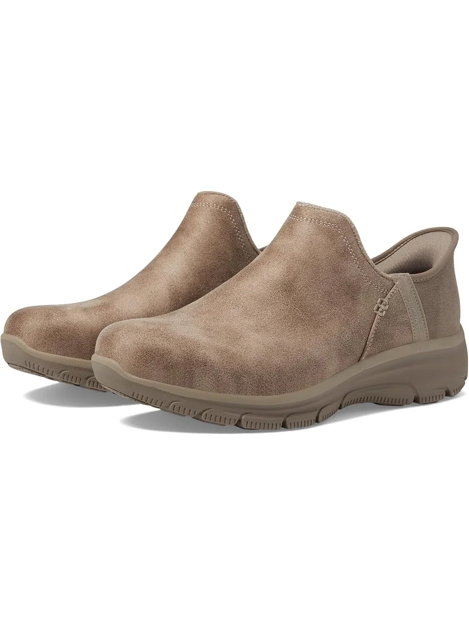 Ботинки женские SKECHERS Easy Going низкие из экокожи — изображение 1 из 6, серо-коричневый
