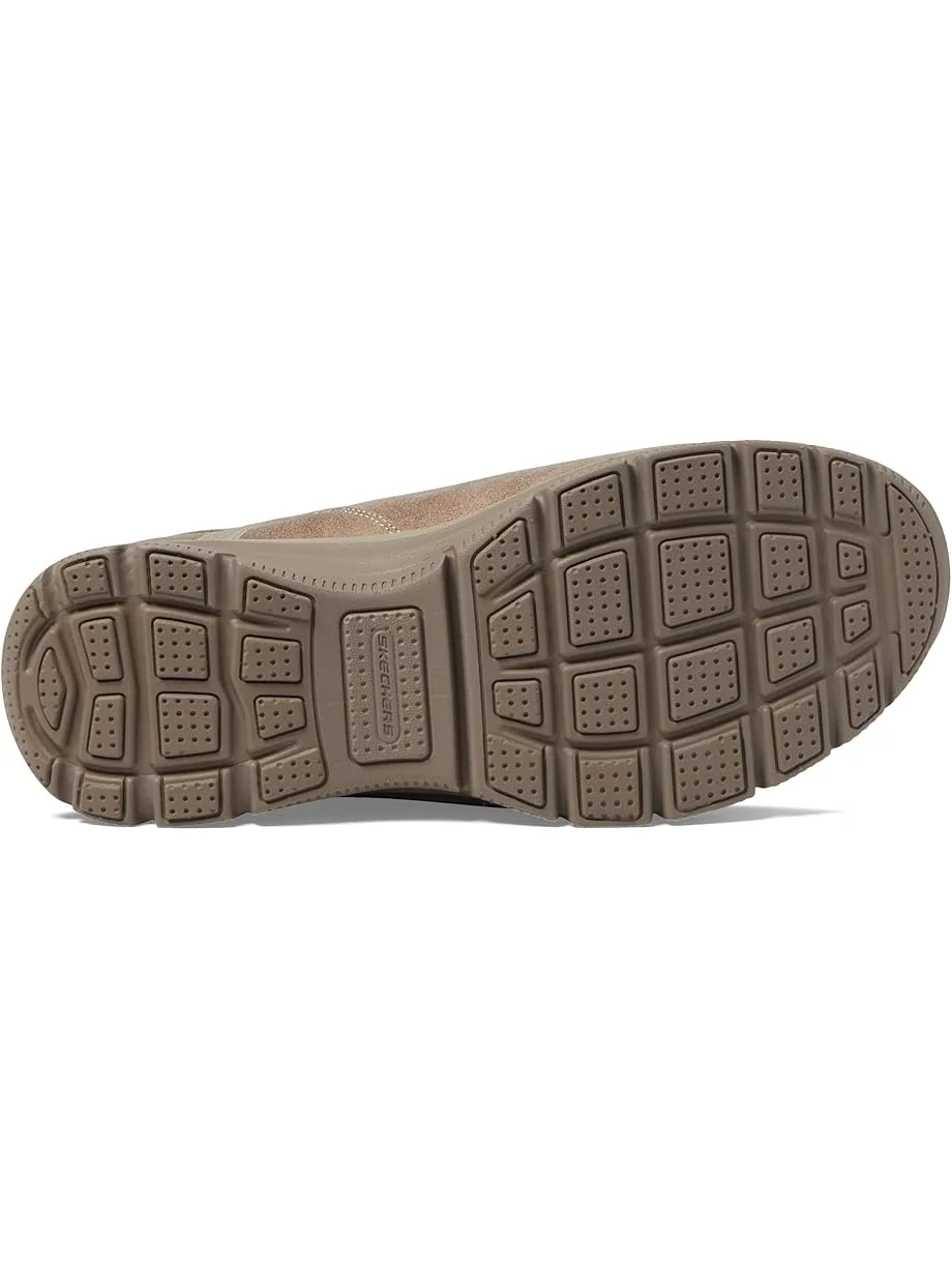 Ботинки женские SKECHERS Easy Going низкие из экокожи — изображение 3 из 6, серо-коричневый