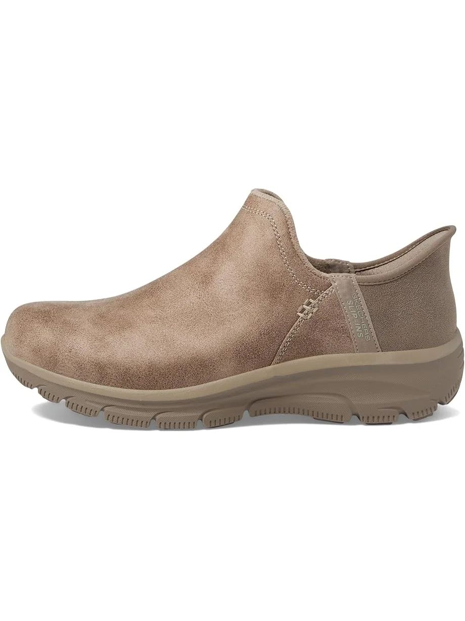 Ботинки женские SKECHERS Easy Going низкие из экокожи — изображение 4 из 6, серо-коричневый