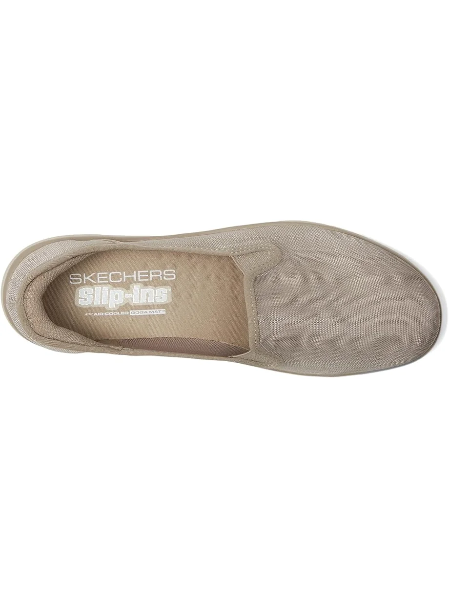 Лоферы SKECHERS Performance On-the-go Flex Radiant Hands Free Slip-ins - Ssiren — изображение 2 из 7, серо-коричневый