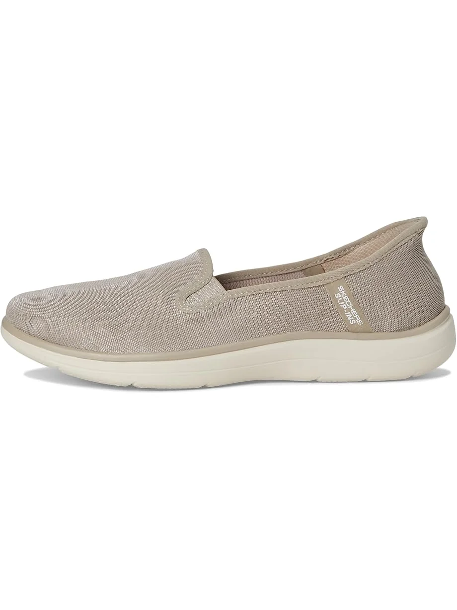 Лоферы SKECHERS Performance On-the-go Flex Radiant Hands Free Slip-ins - Ssiren — изображение 4 из 7, серо-коричневый