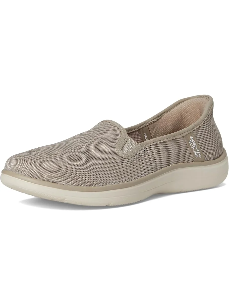 Лоферы SKECHERS Performance On-the-go Flex Radiant Hands Free Slip-ins - Ssiren — изображение 7 из 7, серо-коричневый