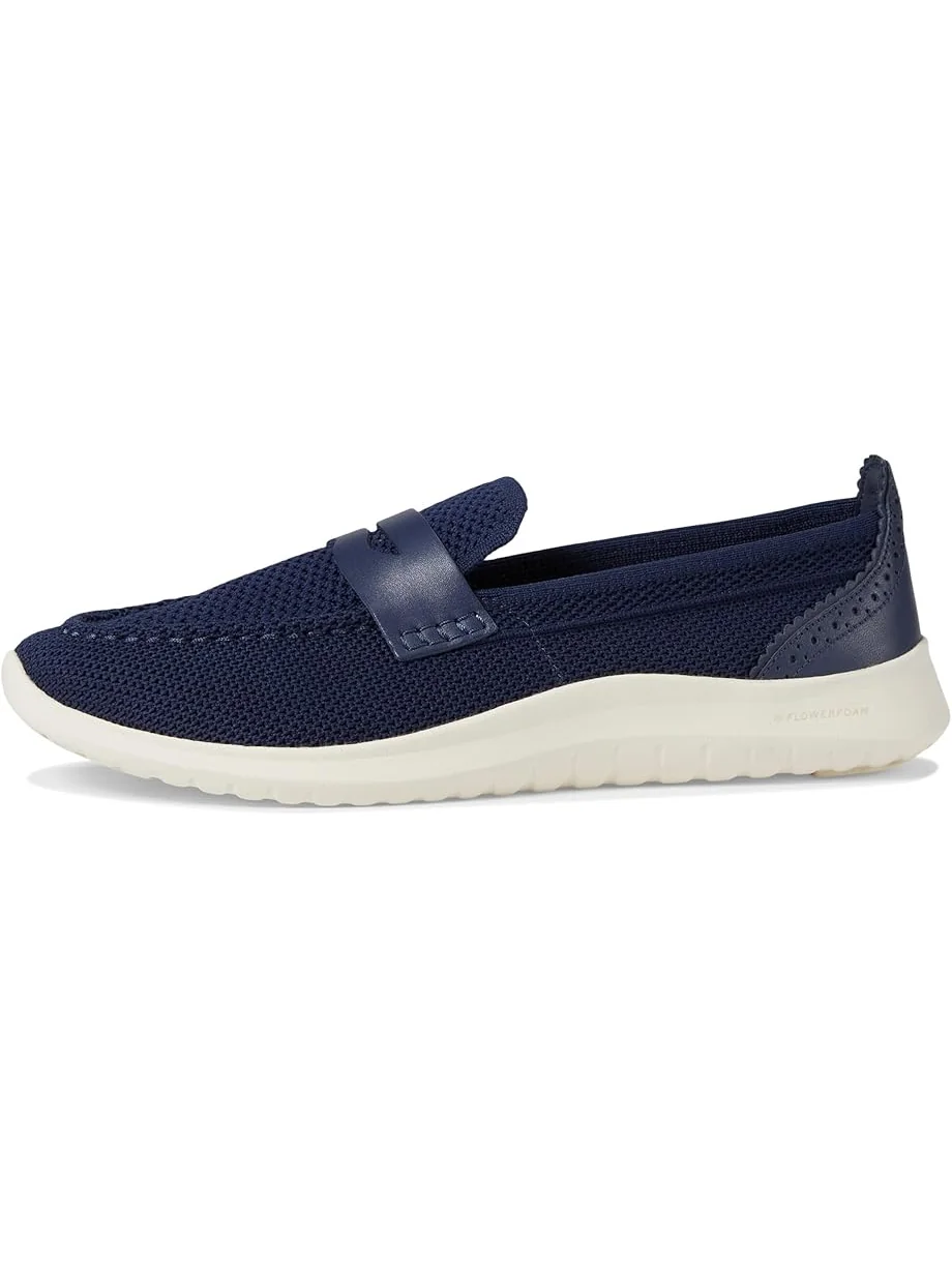 Лоферы Cole Haan Zerogrand Meritt Stitchlite Loafers — изображение 4 из 6, синий/слоновая кость