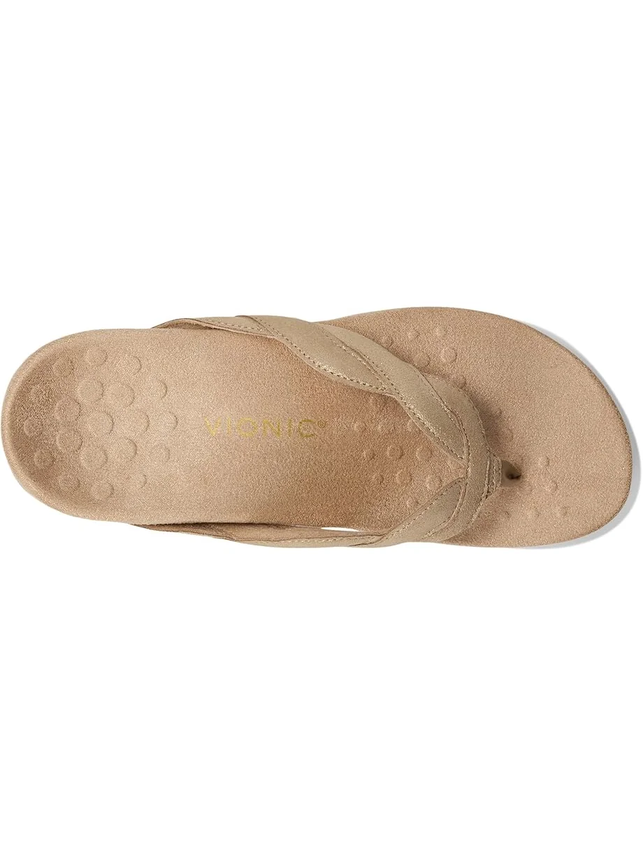 Сандалии VIONIC Bella Braid Thong Sandals — изображение 2 из 7, золотистый