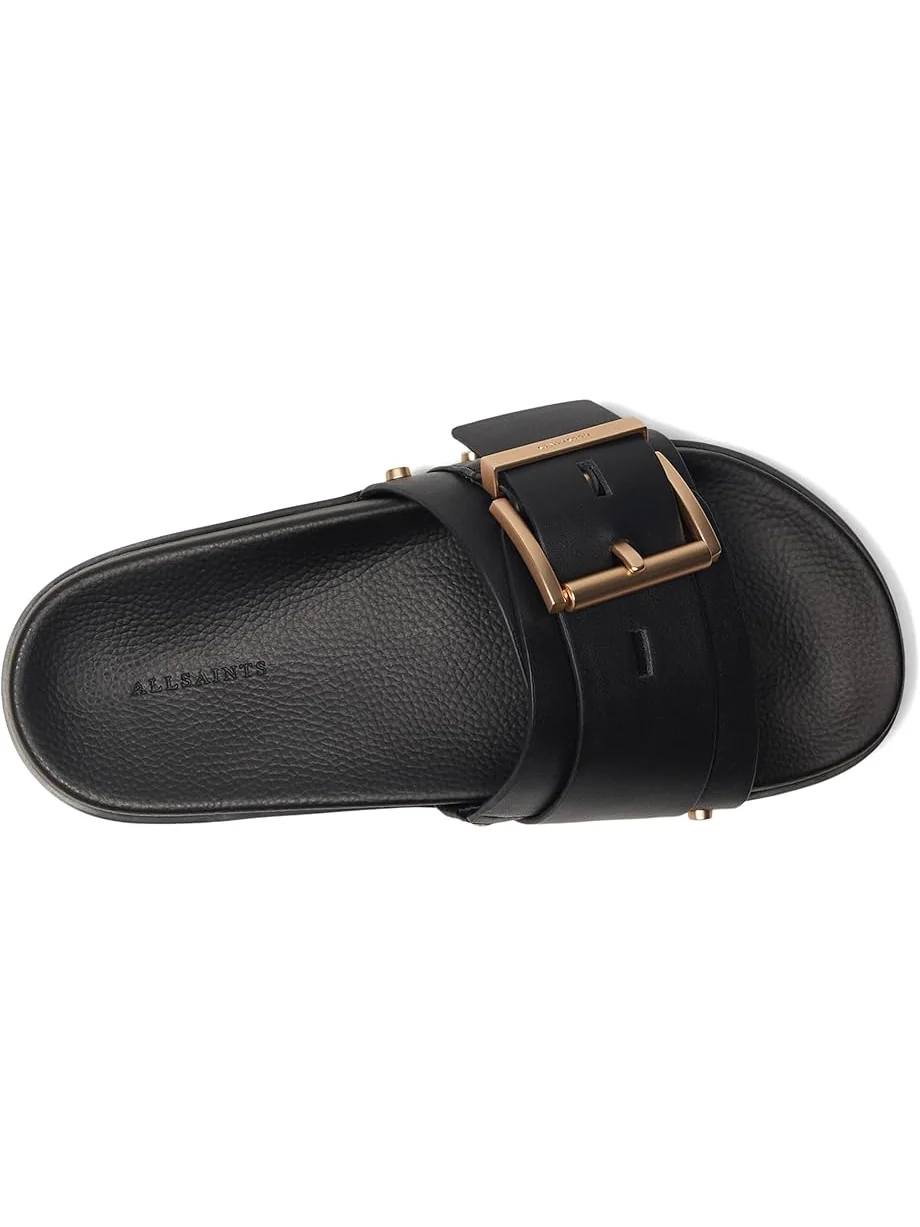 Сандалии AllSaints Ellie Stud Slider — изображение 2 из 7, черный