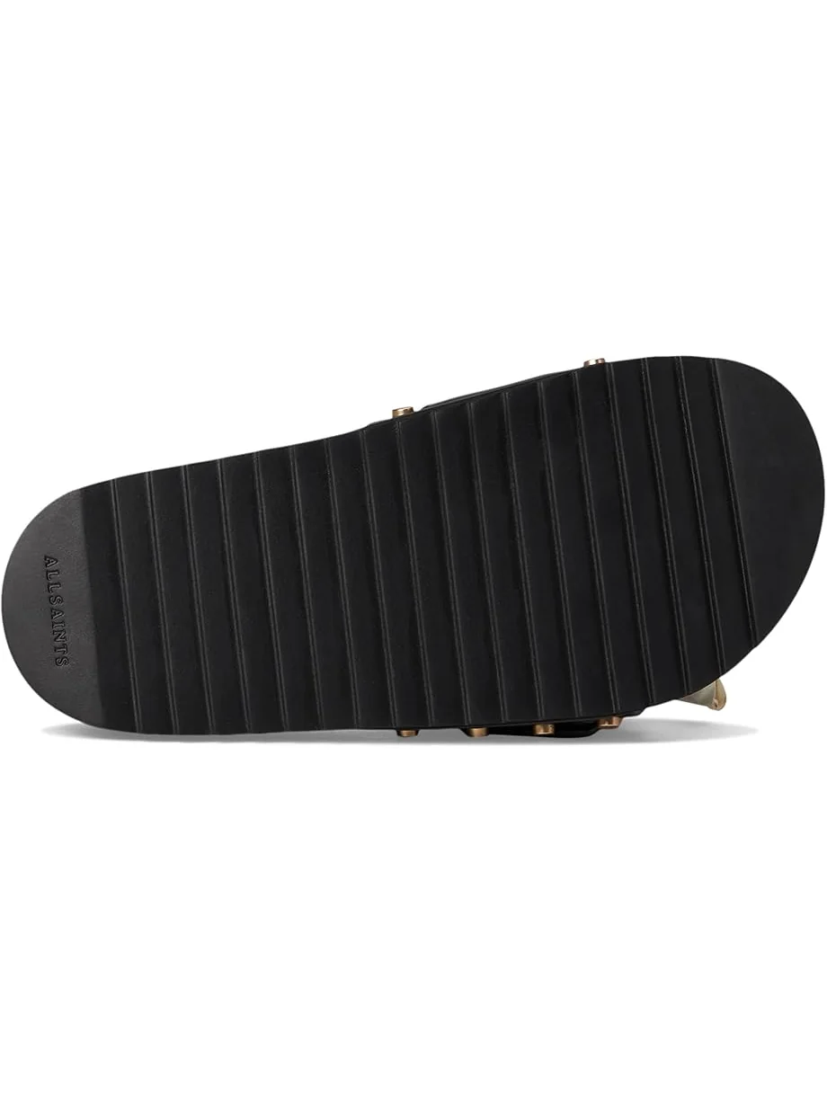 Сандалии AllSaints Ellie Stud Slider — изображение 3 из 7, черный