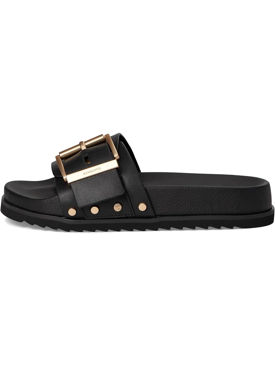 Сандалии AllSaints Ellie Stud Slider — изображение 4 из 7, черный