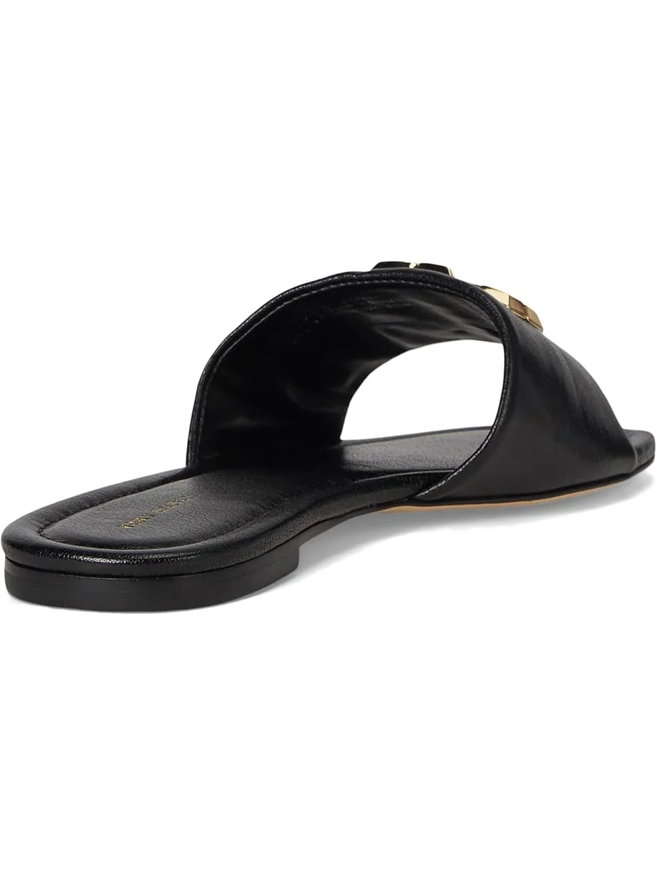 Сандалии Tory Burch Eleanor Slide — изображение 5 из 7, черный/золотистый