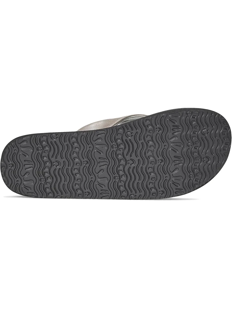 Сандалии Sanuk Yoga Mat II Metallic — изображение 3 из 7, серебряный