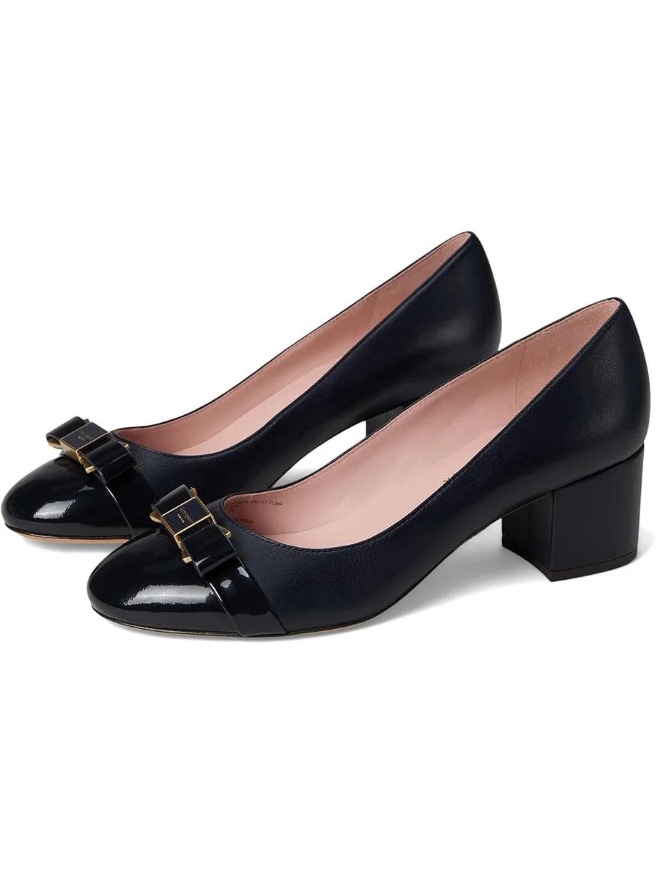 Туфли Kate Spade New York Bowdie Smooth Leather Ballet Pump — синий