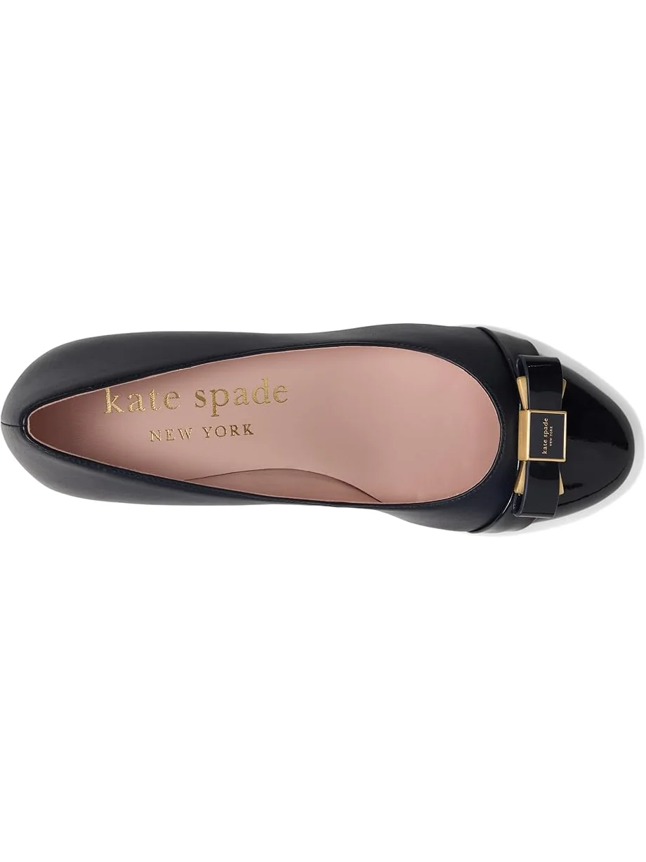 Туфли Kate Spade New York Bowdie Smooth Leather Ballet Pump — изображение 2 из 7, темно-синий