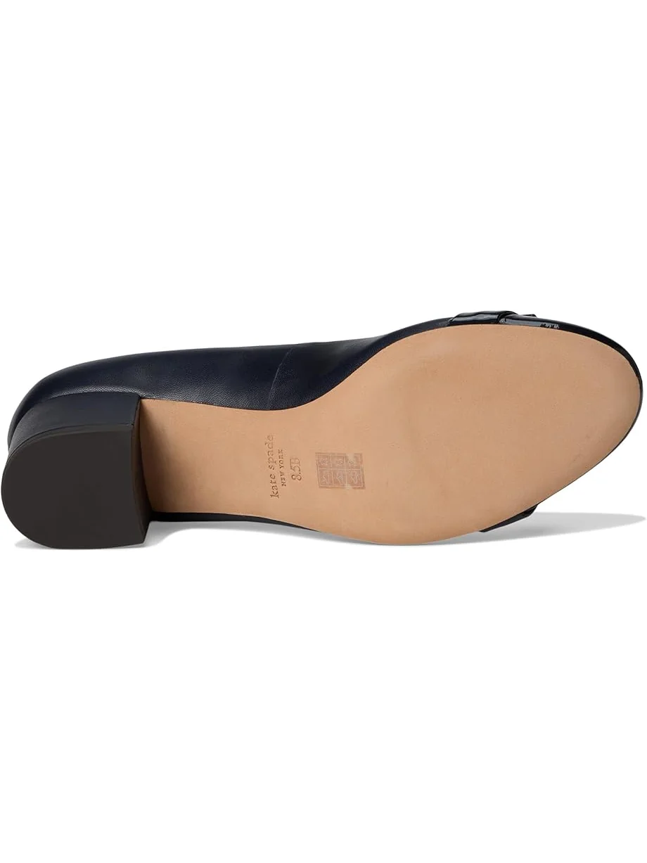 Туфли Kate Spade New York Bowdie Smooth Leather Ballet Pump — изображение 3 из 7, темно-синий