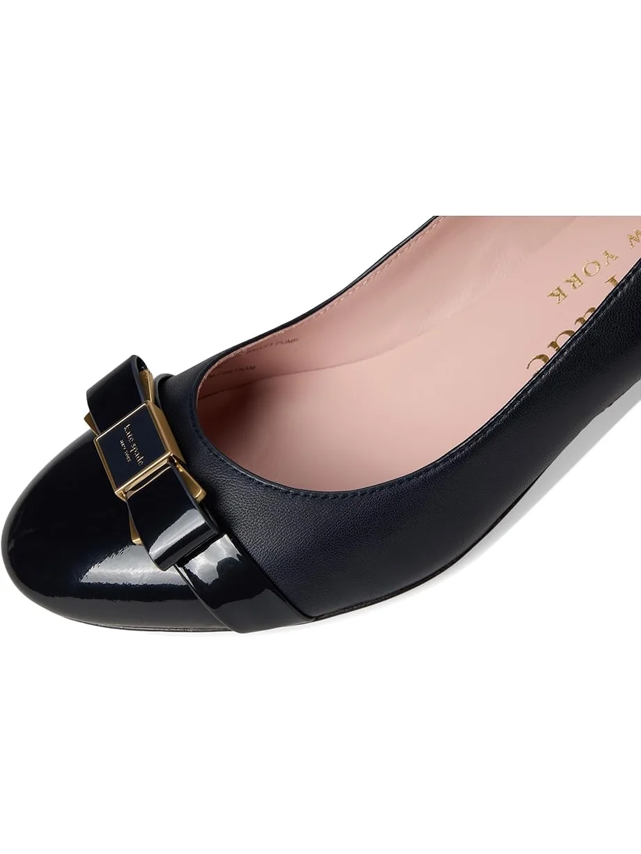 Туфли Kate Spade New York Bowdie Smooth Leather Ballet Pump — изображение 6 из 7, темно-синий