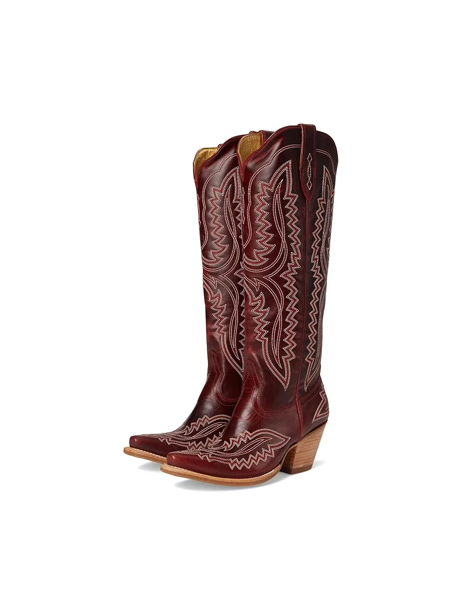 Женские сапоги Ariat Casanova в ковбойском стиле с вышивкой — изображение 1 из 7, красный
