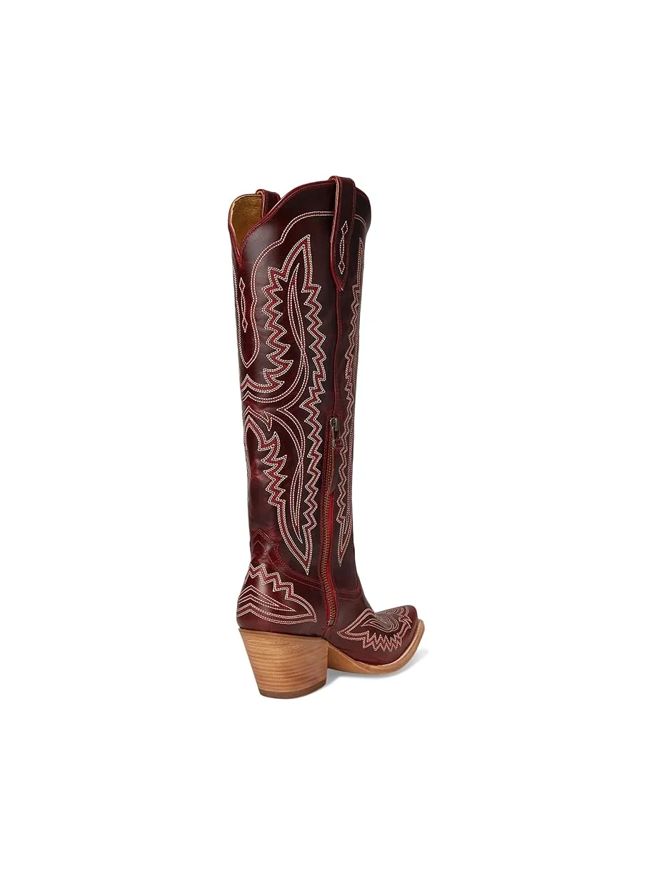 Женские сапоги Ariat Casanova в ковбойском стиле с вышивкой — изображение 5 из 7, красный