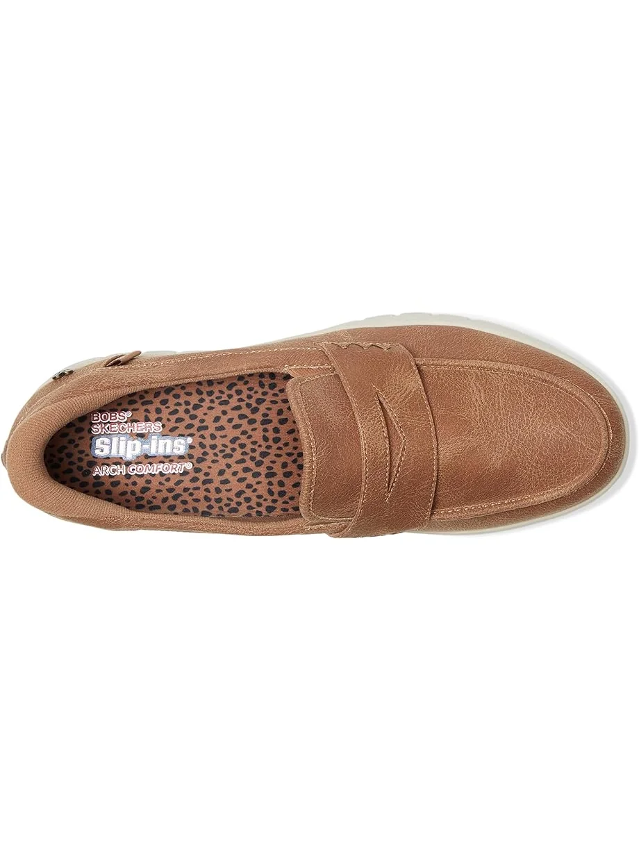 Лоферы BOBS from SKECHERS Hands Free Slip-Ins - Arch Comfort - Sunfest — изображение 2 из 7, желто-коричневый