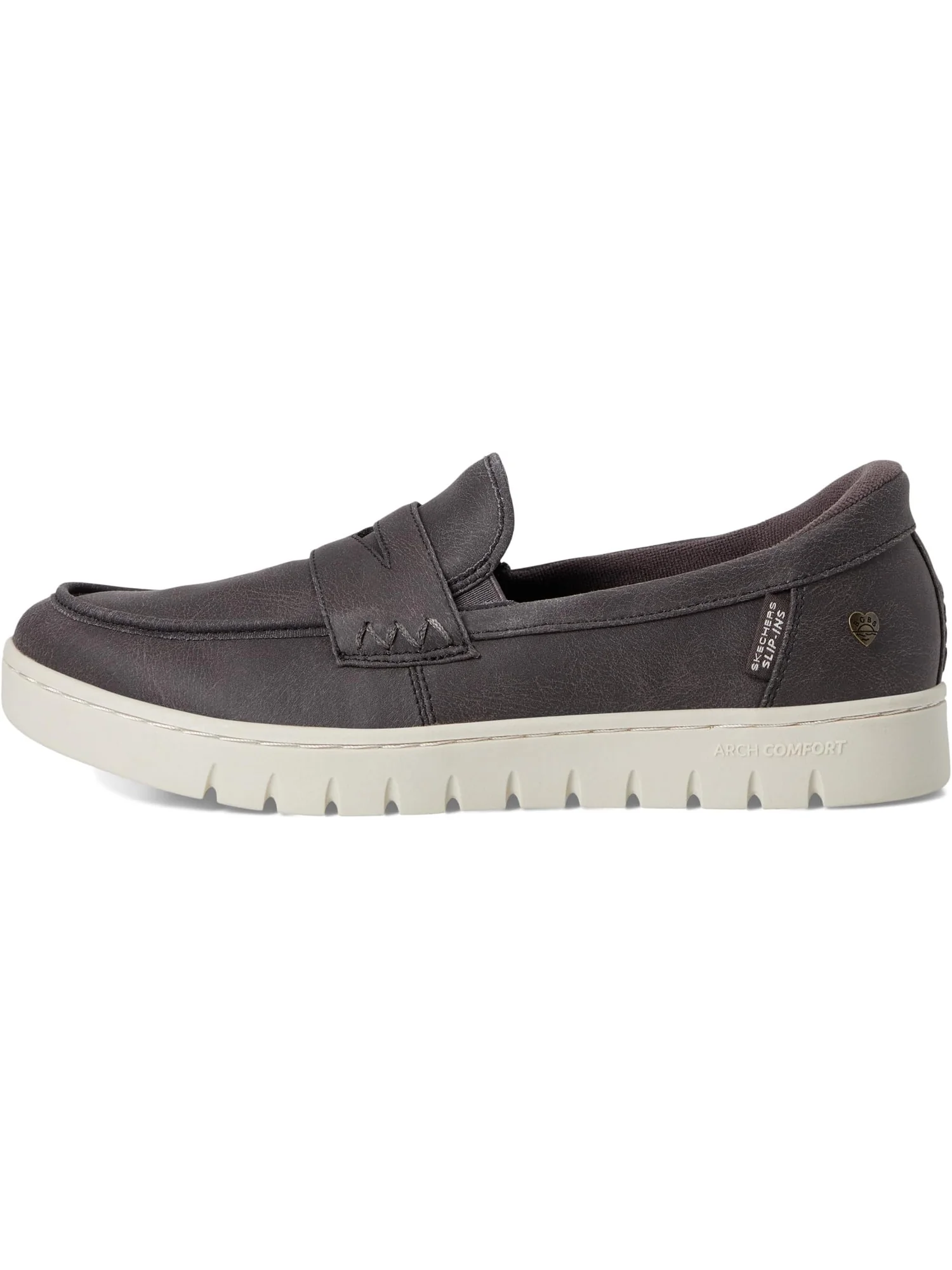 Лоферы BOBS from SKECHERS Women's Hands Free Slip-Ins - Arch Comfort - Sunfest — изображение 4 из 7, темно-серый