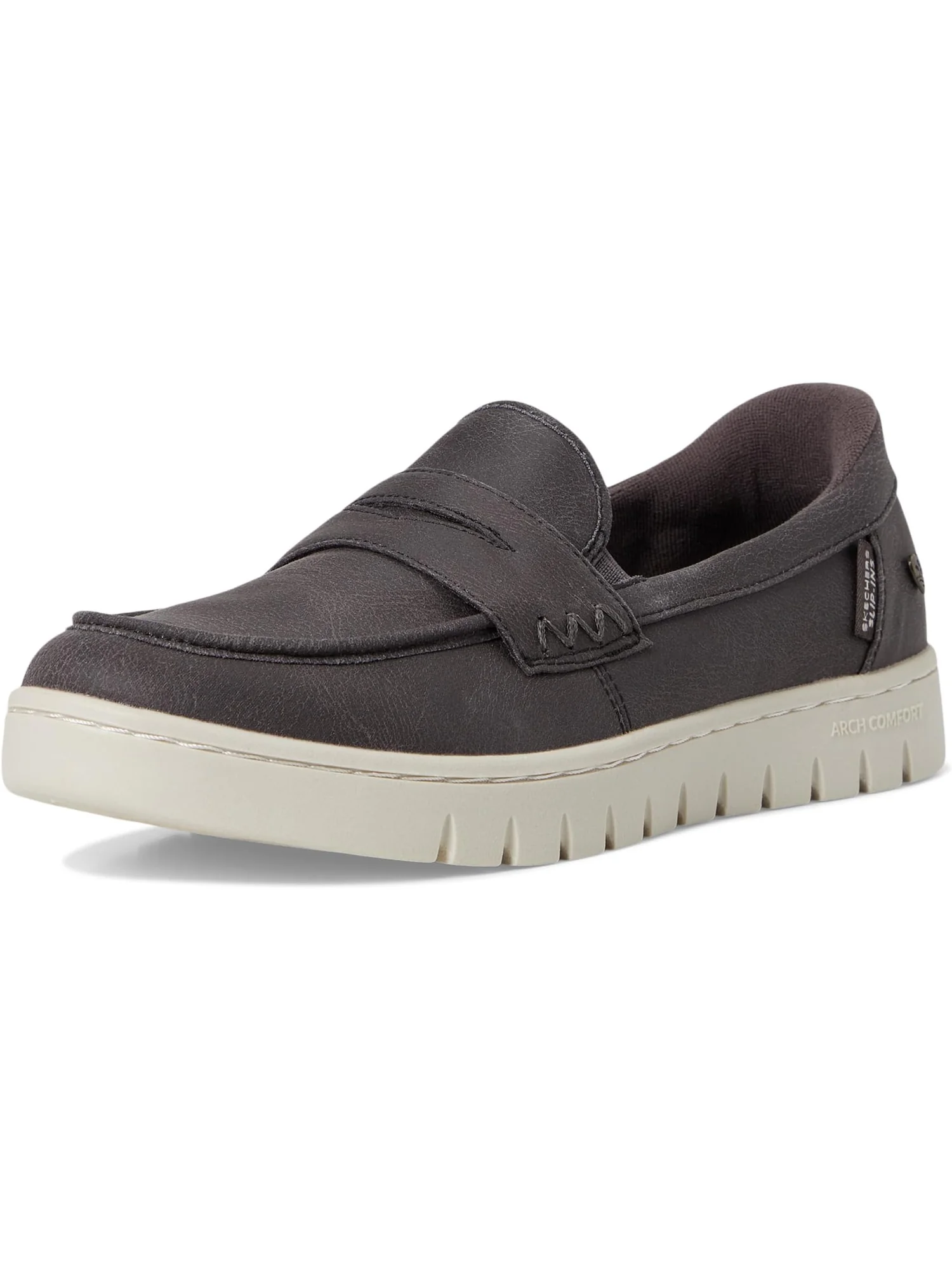Лоферы BOBS from SKECHERS Women's Hands Free Slip-Ins - Arch Comfort - Sunfest — изображение 7 из 7, темно-серый