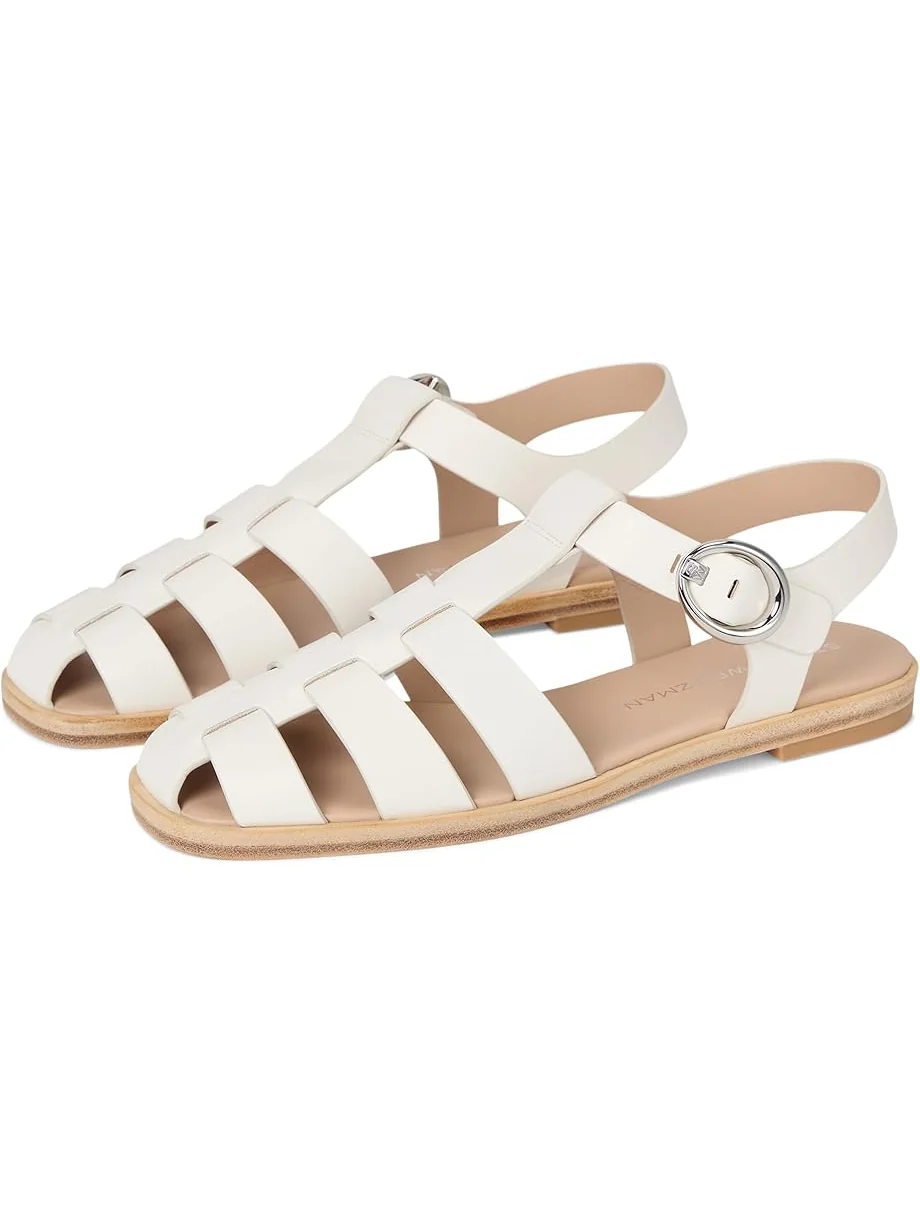 Сандалии Stuart Weitzman Villa Fshrmn Sandals — изображение 1 из 7, кремовый