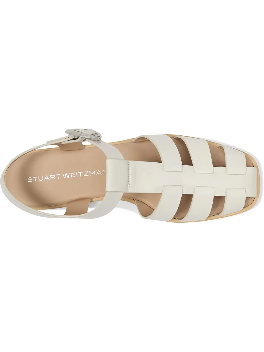 Сандалии Stuart Weitzman Villa Fshrmn Sandals — изображение 2 из 7, кремовый