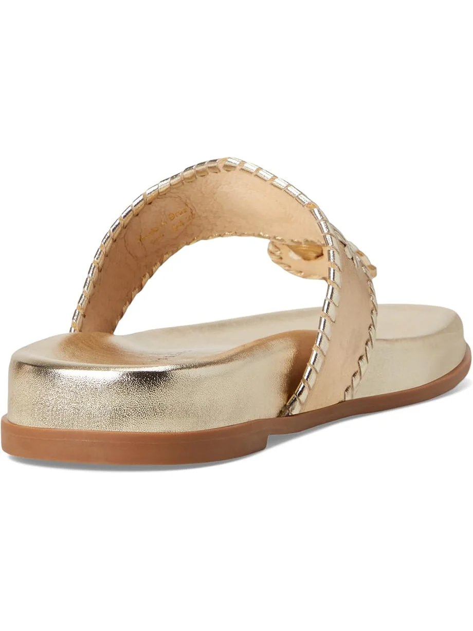 Сандалии Jack Rogers Jacks Sport Sandal - Metallic Nappa — изображение 5 из 7, платиновый