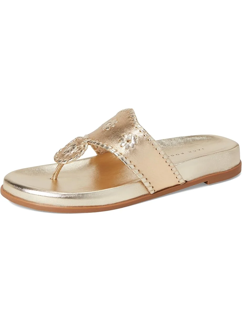 Сандалии Jack Rogers Jacks Sport Sandal - Metallic Nappa — изображение 7 из 7, платиновый
