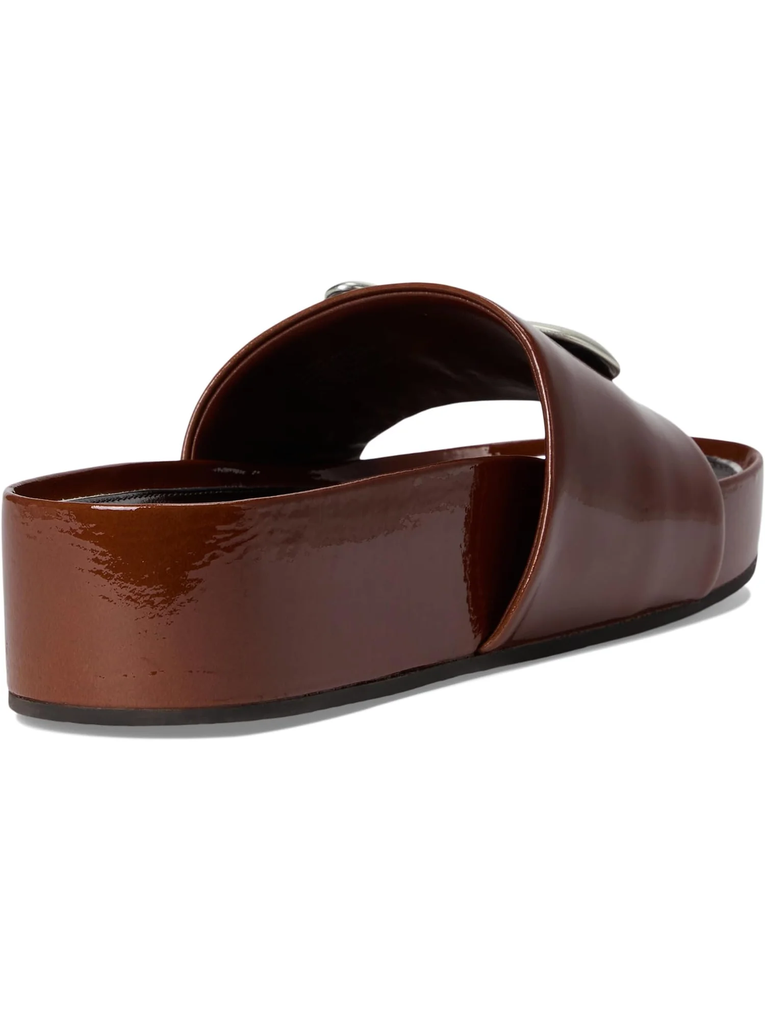 Сандалии Tory Burch Patos Platform Slide — изображение 5 из 7, коричневый/серебристый