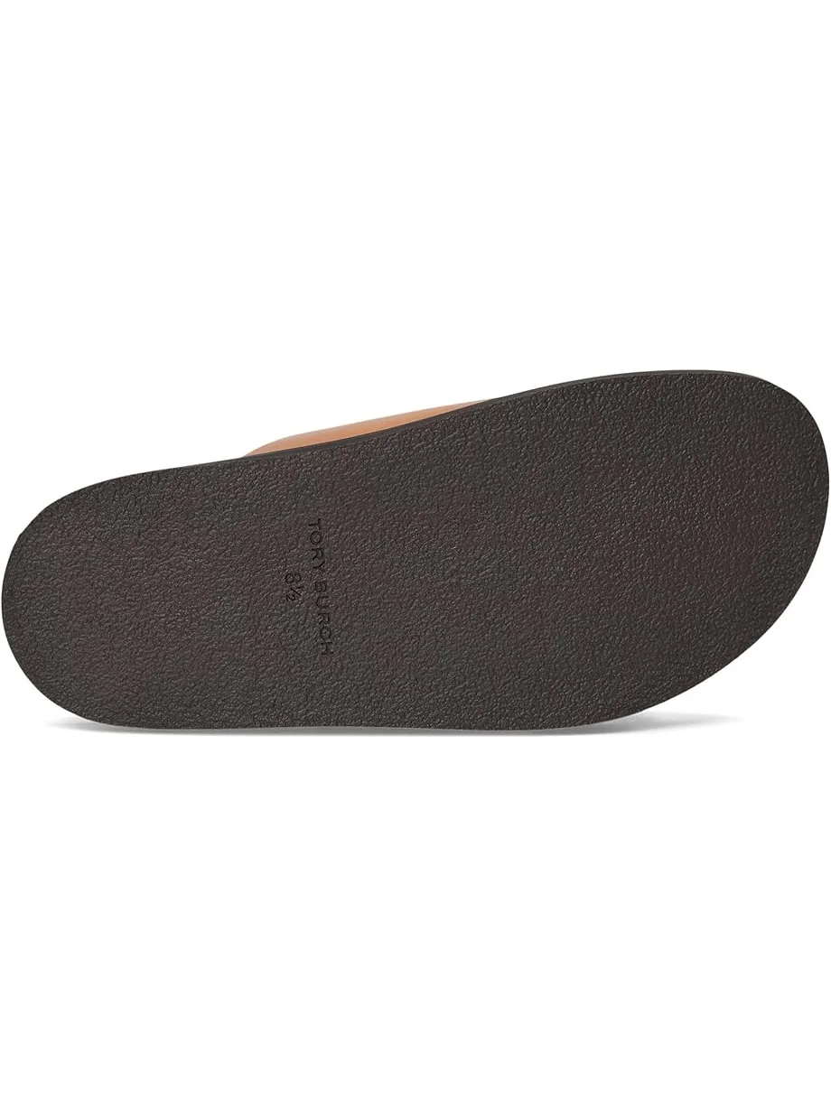Сандалии Tory Burch T Lock Sport Slide — изображение 3 из 7, верблюжий