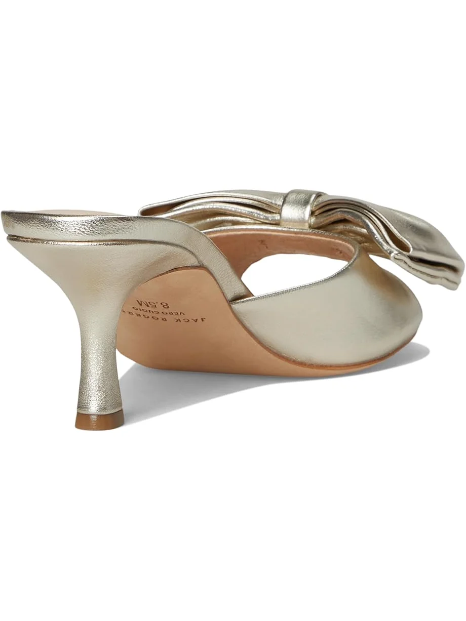 Туфли Jack Rogers Lola Bow Sandal - Metallic Nappa — изображение 5 из 7, платиновый