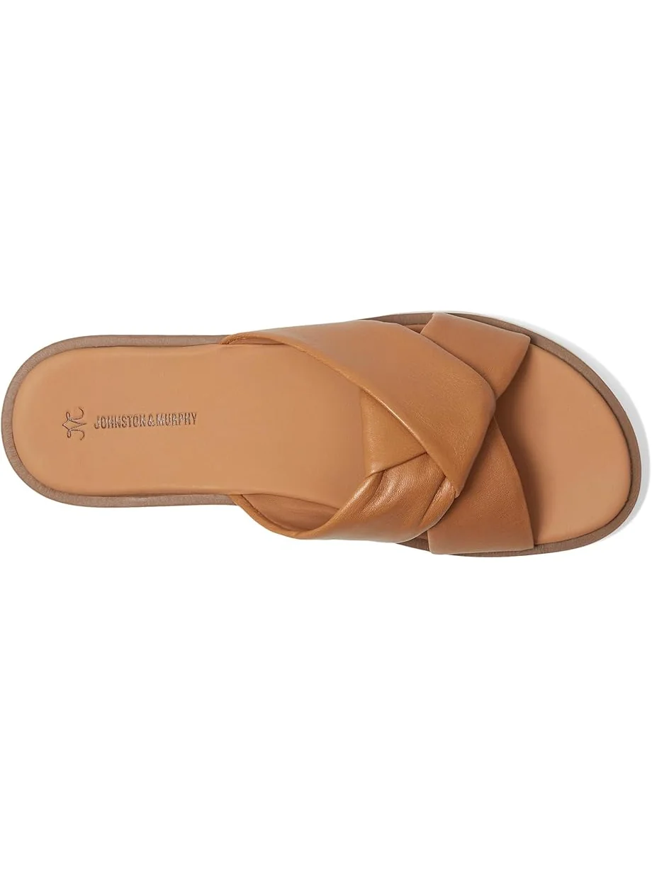 Сандалии Johnston & Murphy Mitzi Knotted Slide — изображение 2 из 7, желто-коричневый