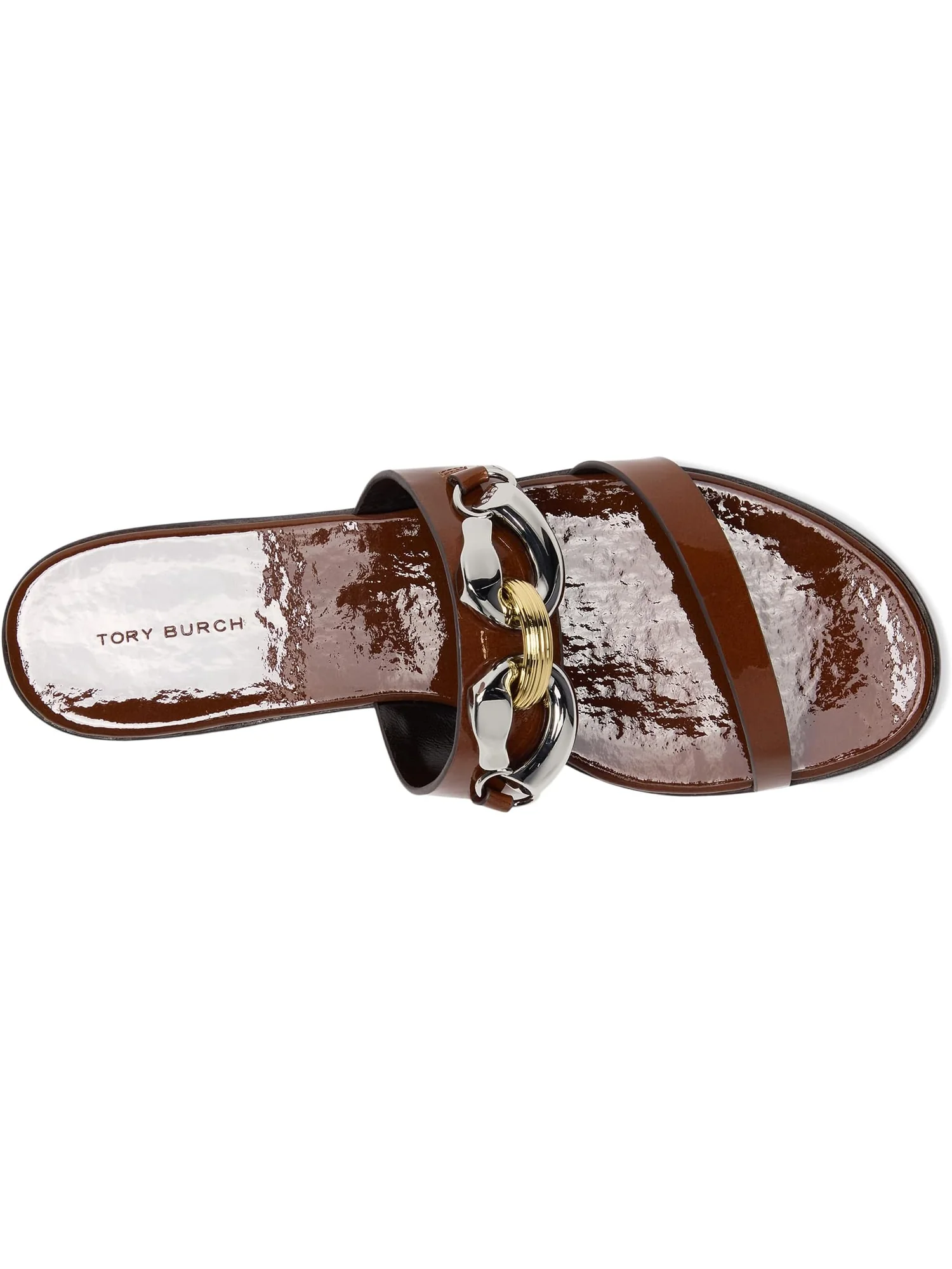 Сандалии Tory Burch Jessa Two Band Sandals — изображение 2 из 7, коричневый