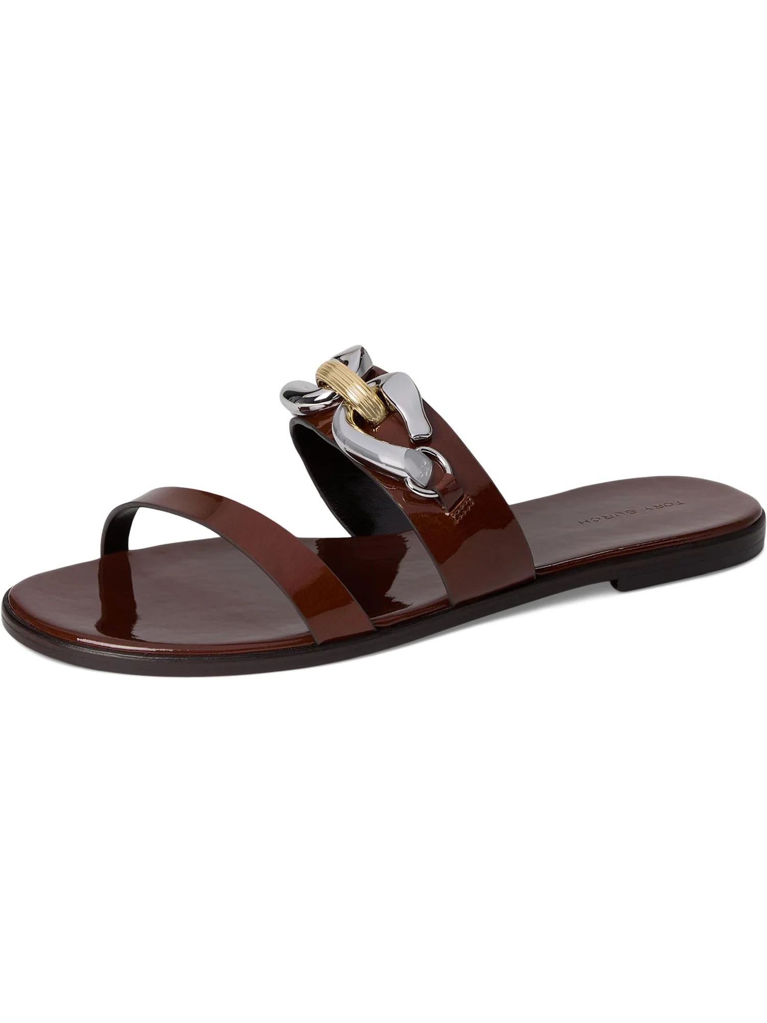 Сандалии Tory Burch Jessa Two Band Sandals — изображение 7 из 7, коричневый