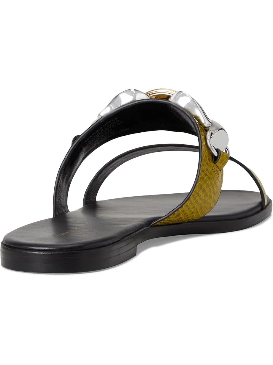 Сандалии Tory Burch Jessa Two Band Sandals — изображение 5 из 7, зеленый