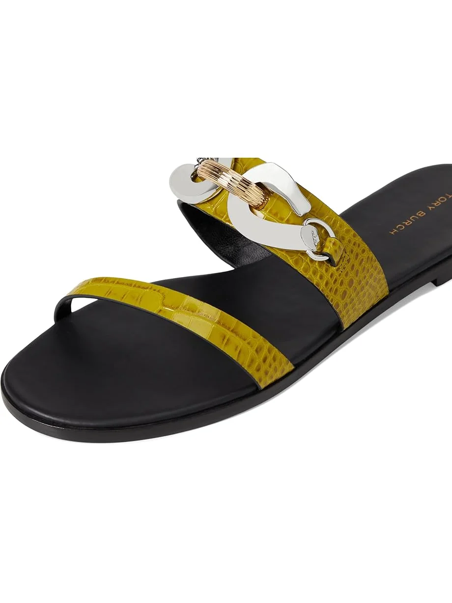 Сандалии Tory Burch Jessa Two Band Sandals — изображение 6 из 7, зеленый