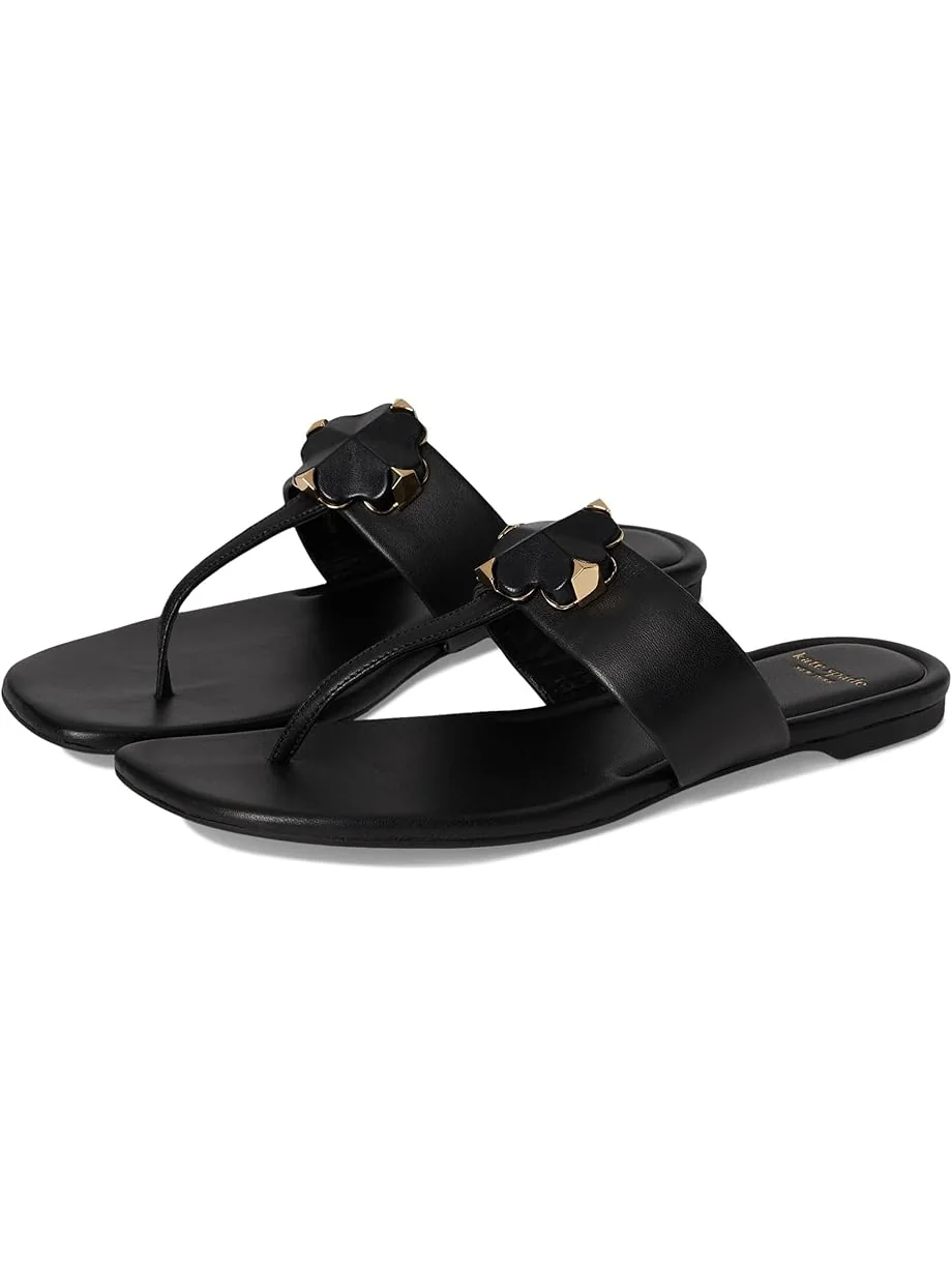 Сандалии Kate Spade New York Spade Flower Thong Sandal — черный
