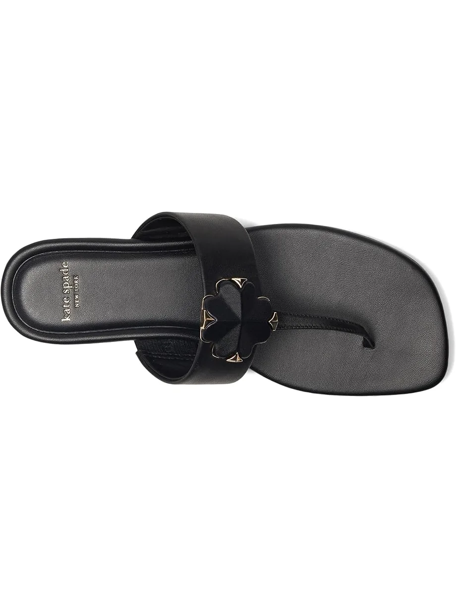 Сандалии Kate Spade New York Spade Flower Thong Sandal — изображение 2 из 7, черный