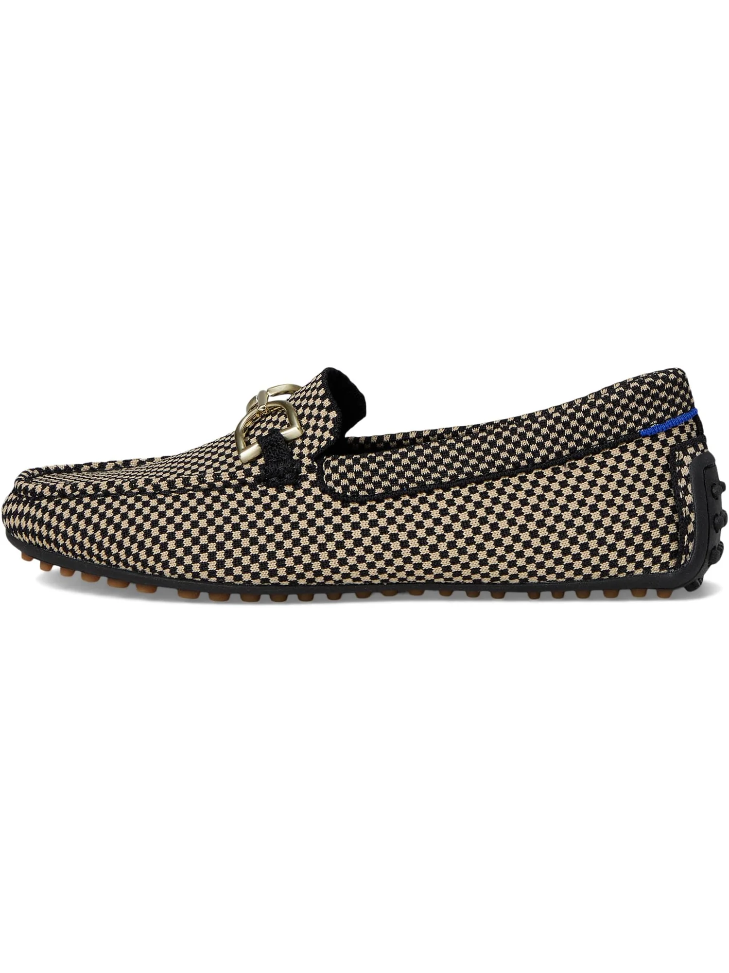 Лоферы Rothy's Women's The Double Bit Driver, Classic Micro Check — изображение 4 из 7, микро принт в клетку