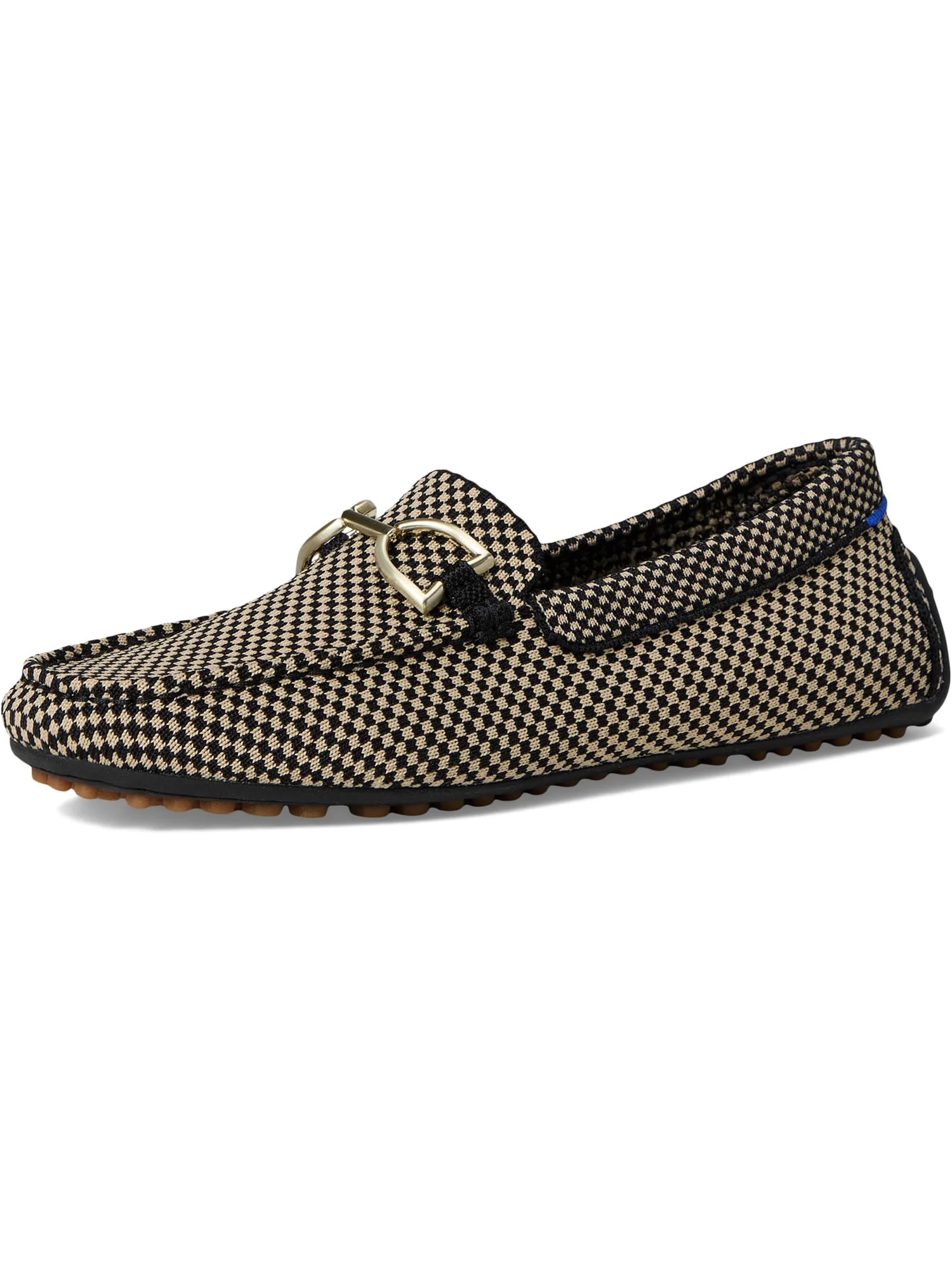 Лоферы Rothy's Women's The Double Bit Driver, Classic Micro Check — изображение 7 из 7, микро принт в клетку