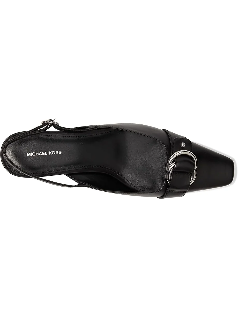 Туфли MICHAEL Michael Kors Jaden Kitten Sling — изображение 2 из 7, черный