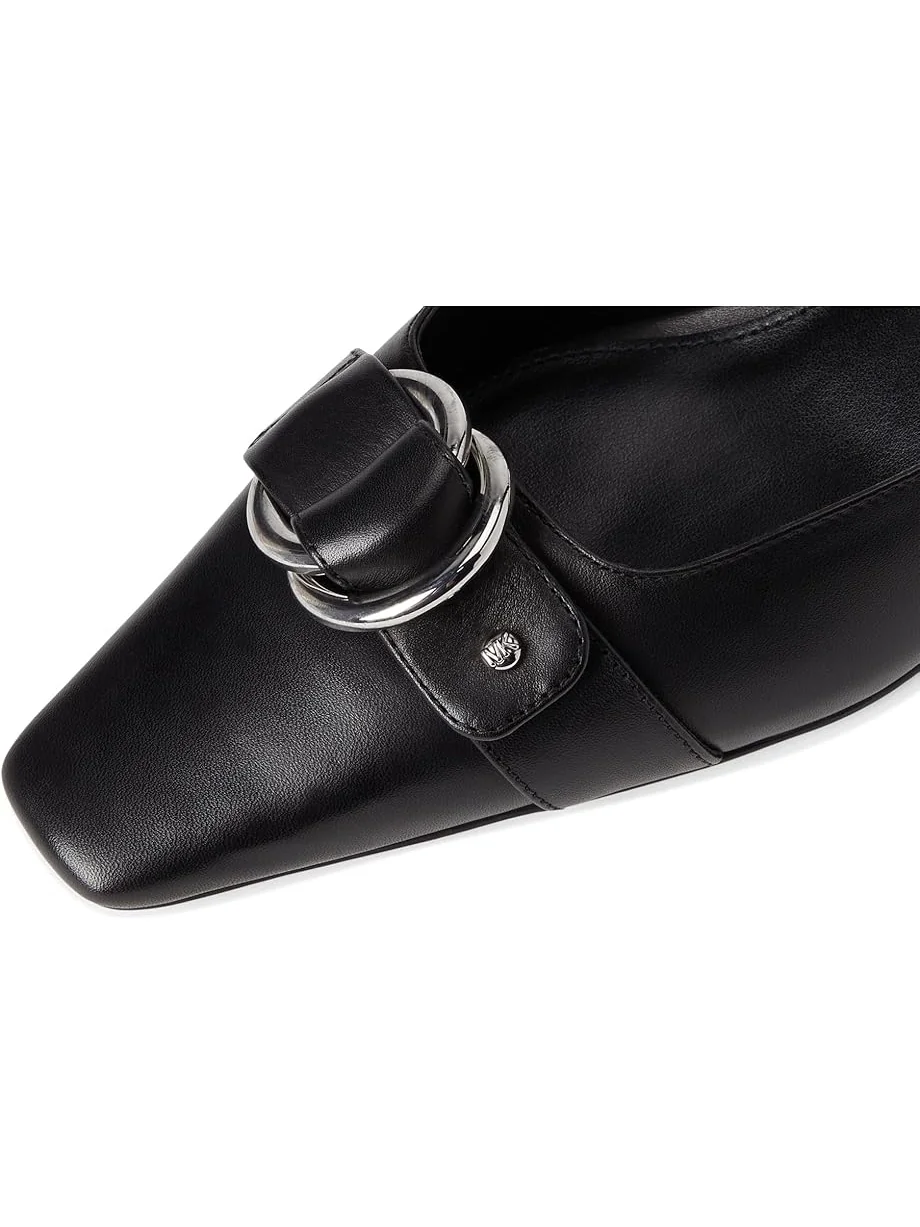 Туфли MICHAEL Michael Kors Jaden Kitten Sling — изображение 6 из 7, черный