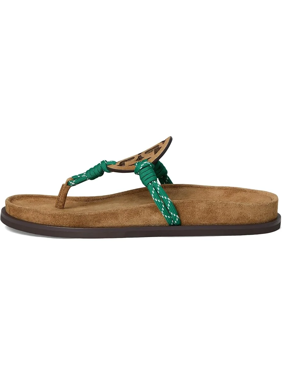Сандалии Tory Burch Miller Rope Cloud — изображение 4 из 7, зеленый мульти