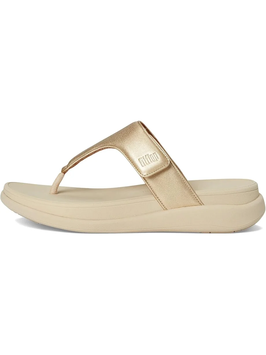 Сандалии FitFlop F-Mode Go Adjustable Flatform Toe-Post Sandals — изображение 4 из 7, платиновый