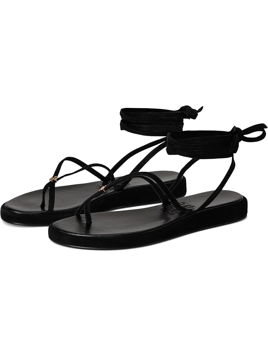 Сандалии Tory Burch Capri Wrap Up Sandals — изображение 1 из 7, черный