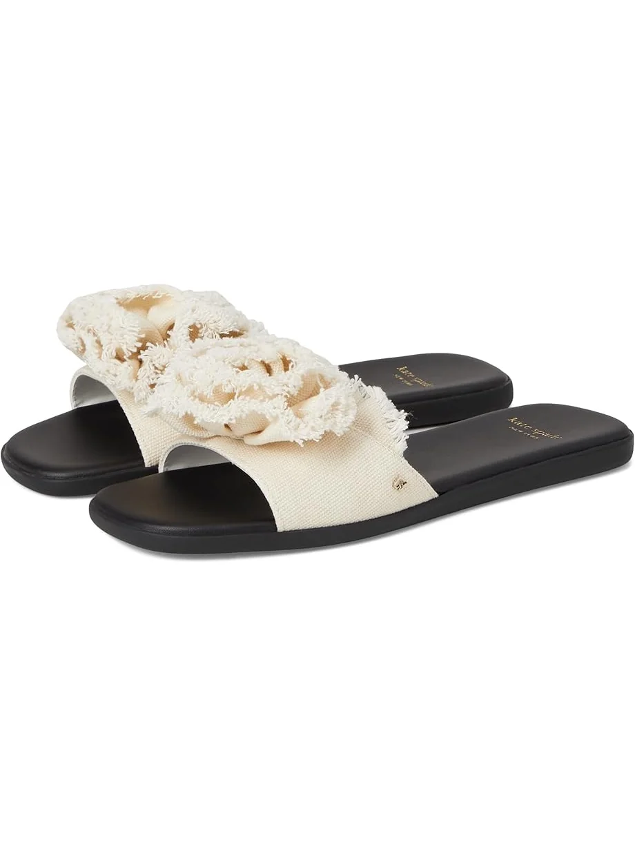 Сандалии Kate Spade New York Flourish Canvas Flat Sandals