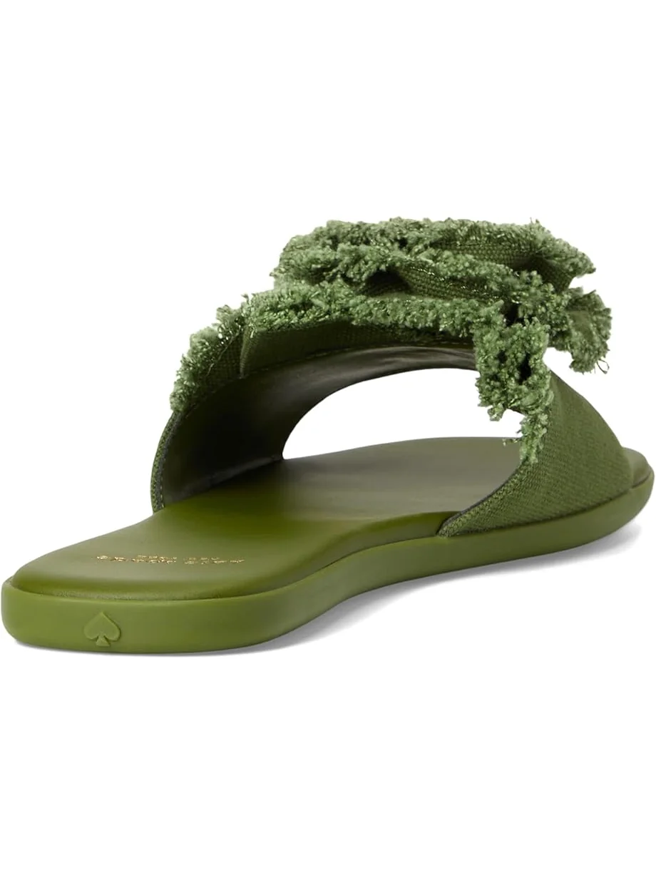Сандалии Kate Spade New York Flourish Canvas Flat Sandals, цвет Jungle Vine — изображение 5 из 7