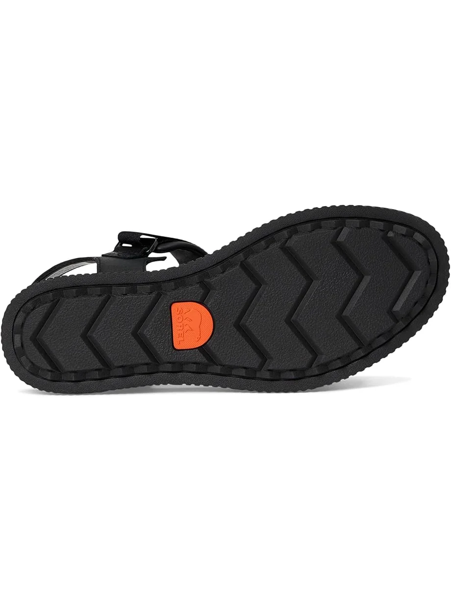 Сандалии SOREL Ona Ave Ankle Strap Flat Sandals — изображение 3 из 7, черный