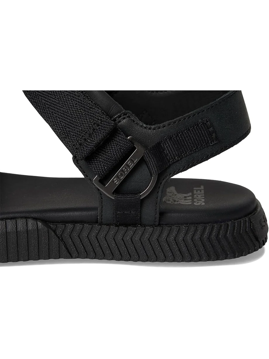 Сандалии SOREL Ona Ave Ankle Strap Flat Sandals — изображение 6 из 7, черный